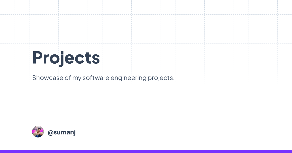 Projects — Suman Jana · CSE Student
